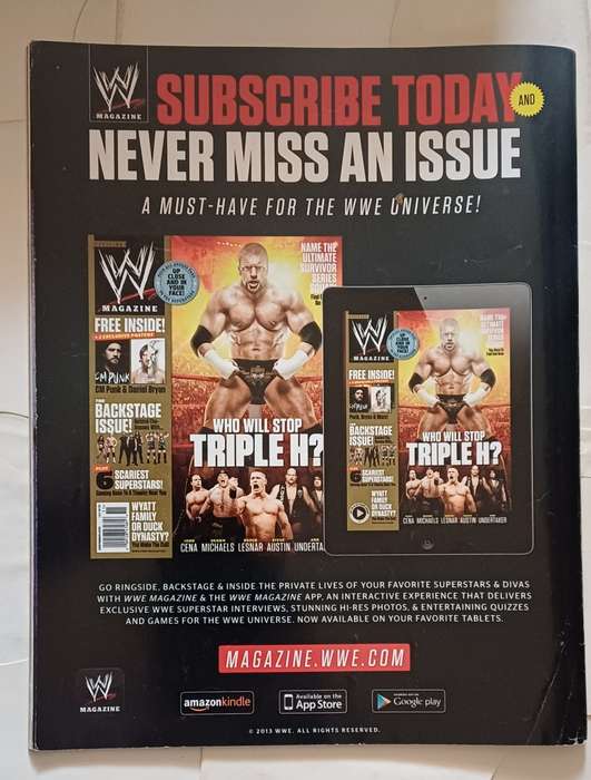 WWE MAGAZINE - DECEMBER 2013