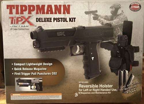 *** BEAST KIT *** Tippmann TIPX DELUXE PISTOL *** For Self Defense *** LEG HOLSTER & LIGHT+LASER Etc