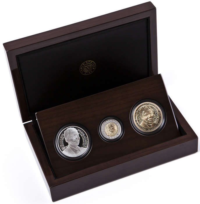 2018 Nelson Mandela Centenary 1918-2018 | 3 Coin Silver Proof Set | Celebrating South Africa | Rare!