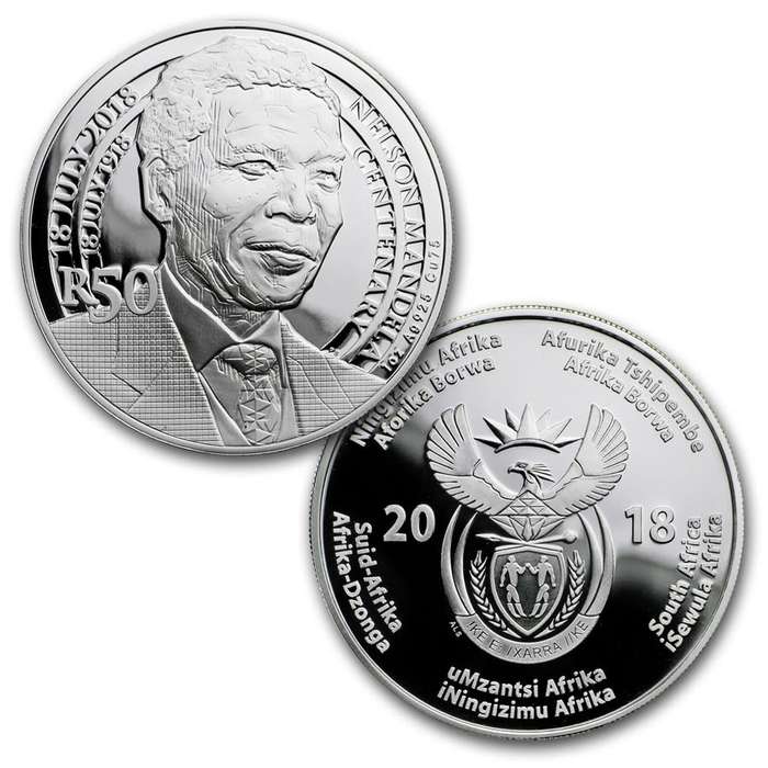 2018 Nelson Mandela Centenary 1918-2018 | 3 Coin Silver Proof Set | Celebrating South Africa | Rare!