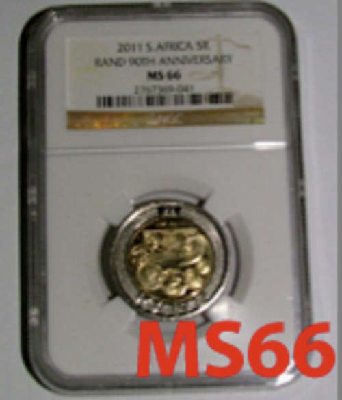*** MS66 *** 2011 SARB 90th Anniversary R5 *** 41 COINS AVAILABLE ***