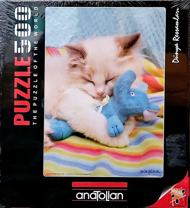 Anatolian 500 Piece Puzzle: Ragdoll Sleep Cats Kitten Blanket
