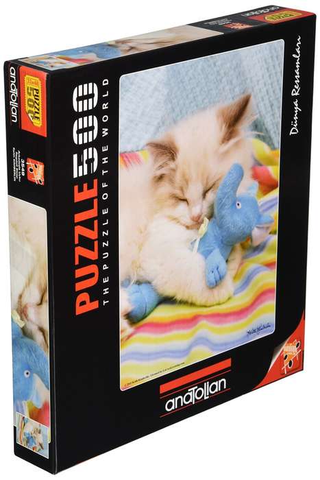 Anatolian 500 Piece Puzzle: Ragdoll Sleep Cats Kitten Blanket