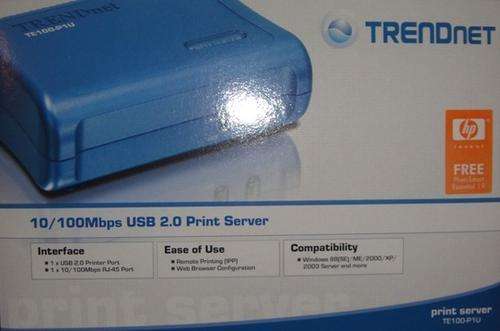 TRENDnet 10/100 Mbps USB 2.0 Print Server (TE100-P1U)