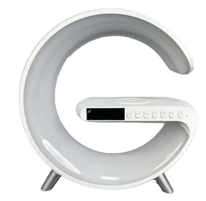 Wireless Fast Charger with Built-in Bluetooth Stereo Speakers +Alarm Clock