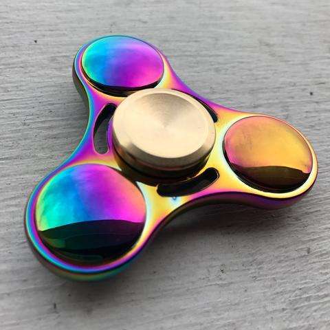 Fidget Spinner Toy Ultra Durable Stainless Steel Bearing High Speed Rainbow High Quality