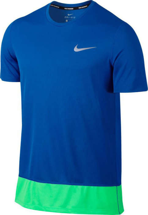 Original Mens Nike T-Shirt NIKE RAPID RUNNING TOP 833608 452 Size Extra Large