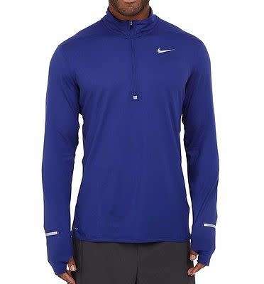 Original Mens NIKE Dri-Fit Element Half Zip Running Top - Full Sleeves - 717404 484 Size Extra Large