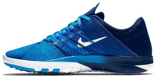 Original Women's Nike Free TR 6 Print Training Shoe Blue Glow/ White 833424 400 Size UK 4 (SA 4)