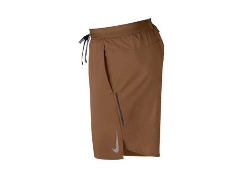 Original Mens Nike Dri-FIT Flex Stride 7" Running Shorts AJ7784 252 Brown Size Medium