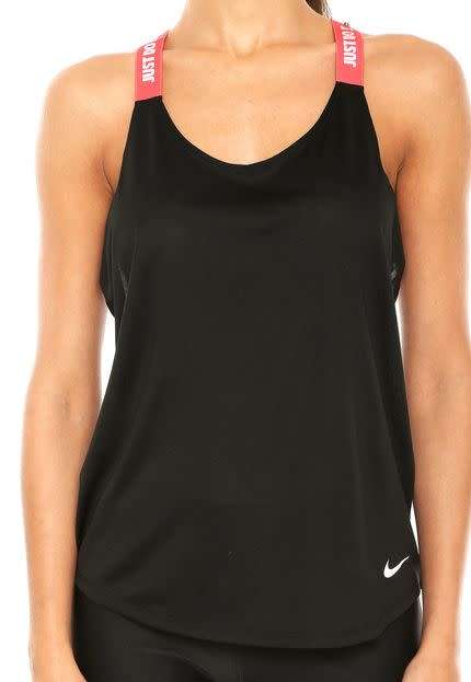 Original Womens NIKE DRY TANK ELASTIKA BLACK 831312 013 Size Medium