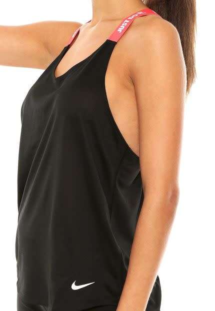 Original Womens NIKE DRY TANK ELASTIKA BLACK 831312 013 Size Medium