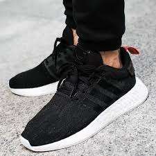 Original Mens adidas NMD_R2 Core Black/Future Harvest CG3384 Size UK 9 (SA 9)