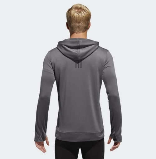 Original Men's adidas Two Ocean Marathon OWN THE RUN HOODIE GREY DQ2554 Size XL