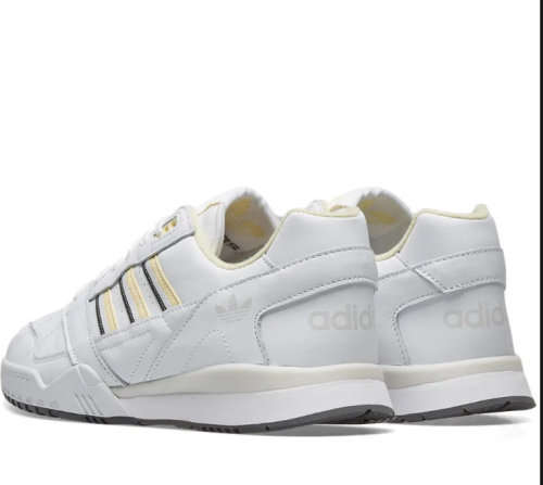 Original Mens adidas A.R Trainers White/Yellow BD7840 Size UK 9 (SA 9)