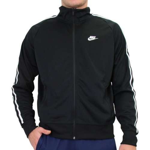 NIKE Men's SPORTSWEAR N98 JACKET (LOOSE FIT) Black AR2244 010 Size Medium