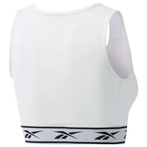 Original Womens Reebok Classics Vector Light Impact Bra White/Black EB5077 Size Medium