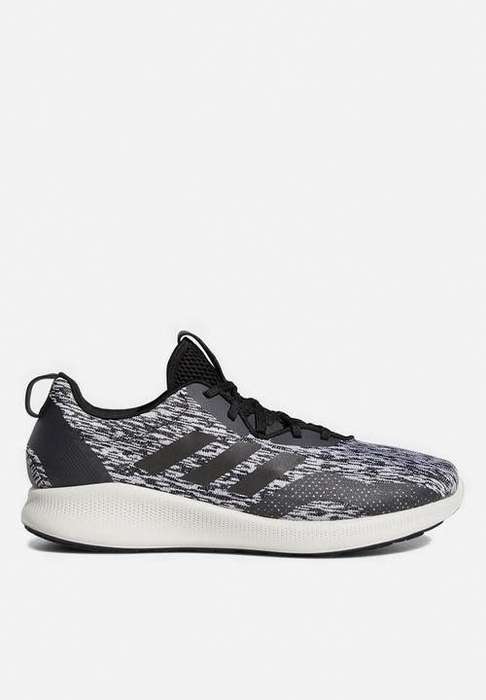Original Mens adidas Purebounce+ Street B96360 Black/ Grey Size UK 10.5 (SA 10.5)