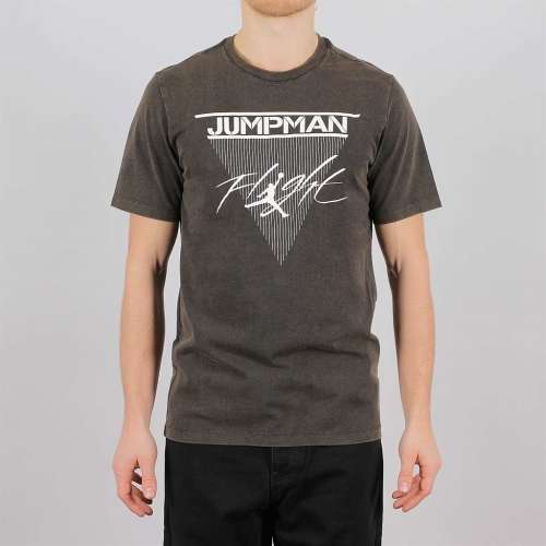 Original Men's Nike Jordan Jumpman Flight Tee Faded Black CD5642 010 Size Extra Large