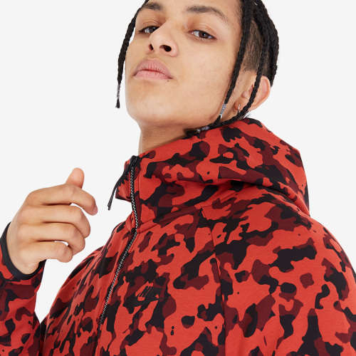 Nike Men's Tech Fleece Camouflage Hoodie CJ5975 603 Size Large