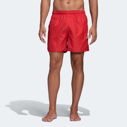 adidas CLX SOLID SWIM SHORTS Glory Red FJ3380 Size Large