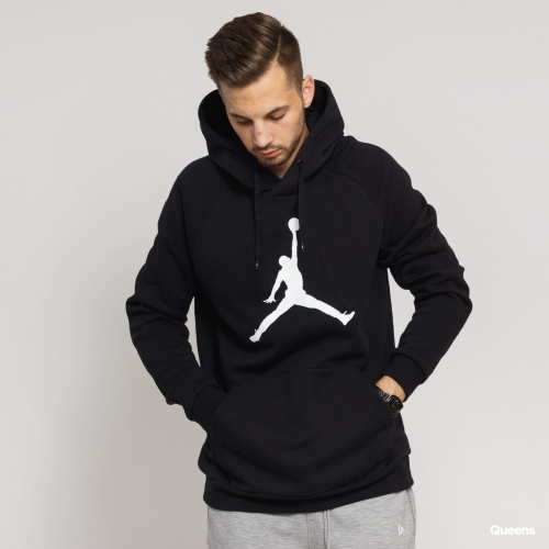 Nike Men's Jordan Jumpman Logo Fleece Pullover Hoodie Black (STD FIT) CQ7752 010 Size Medium