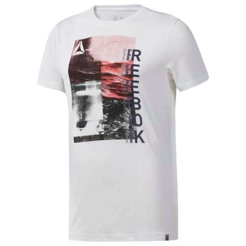 Reebok Men's Graphic Series One Series Training Photo Print Tee White EC2068 Size Large