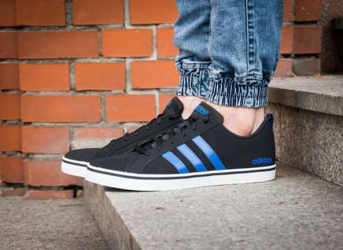 adidas Men's VS PACE Core Black/ Blue/ Cloud White AW4591 Size UK 10 (SA 10)