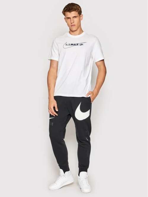NIKE Men`s Air Max Tee Short Sleeve Shirt White DJ5070 100 Size Medium