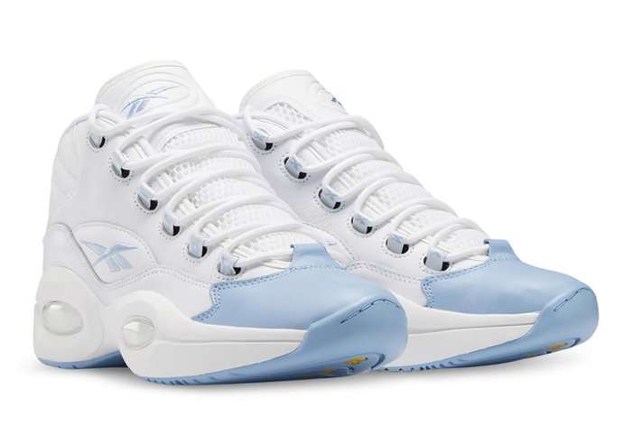 Reebok Men`s QUESTION MID DENVER NUGGETS WHITE/ FLUID BLUE-TOXIC YELLOW GW8854 Size UK 11 (SA 11)