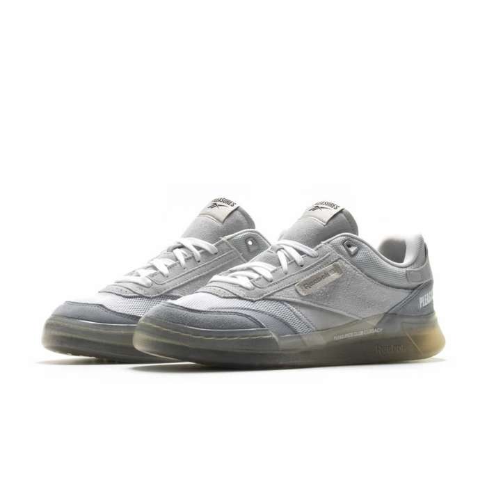 Reebok UNISEX Club C Legacy x Pleasures Pure Gray GW2639 Size UK 7 (SA 7)
