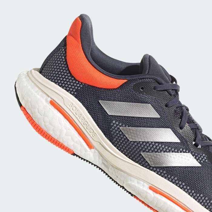 adidas Men`s SOLARGLIDE 5 Shadow Navy / Silver Metallic GX6706 Size UK 8.5 (SA 8.5)