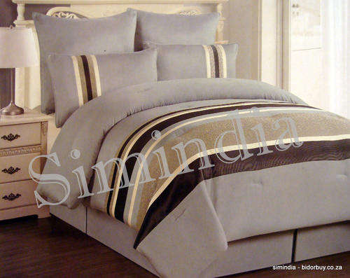 New Arrival - KING SIZE MOOI MOOI Superior Luxurious 6 Piece Comforter set - Fine Quality (GREY)