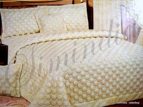 Queen size Bedspread Superior Luxurious Polycotton embossed 6 Piece