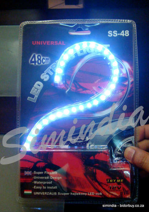 48 cm LED Light for Car, Motorbikes - Super Flexible WHITE Colour & Waterproof