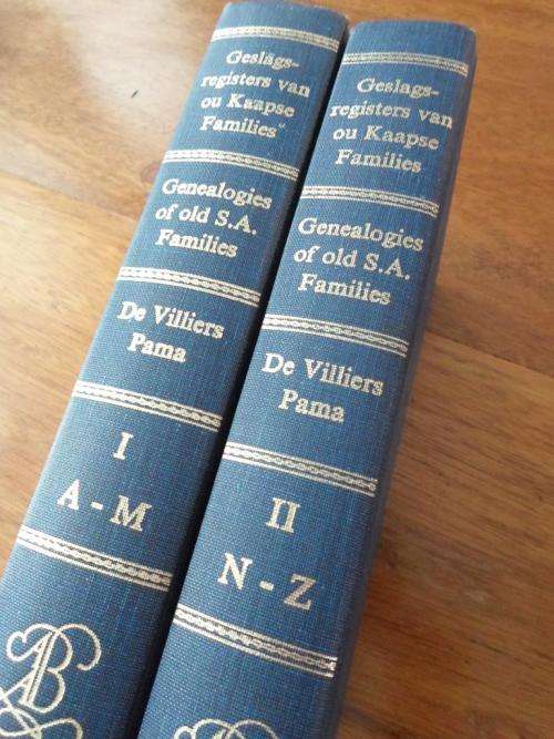GESLAGSREGISTERS VAN DIE OU KAAPSE FAMILIES - GENEALOGIES OF OLD SOUTH AFRICAN FAMILIES