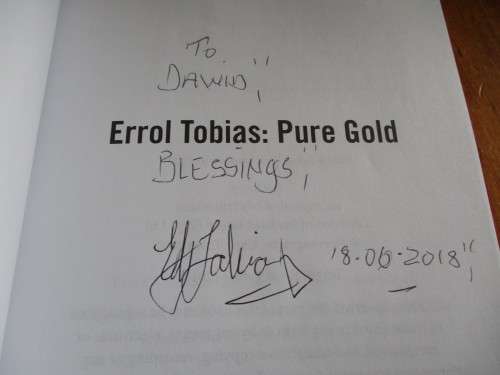 SIGNED. ERROL TOBIAS - PURE GOLD