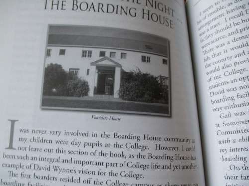 ` IF YOU CAN DREAM IT, YOU CAN DO IT` The Early days of Somerset College  Sandy Webster
