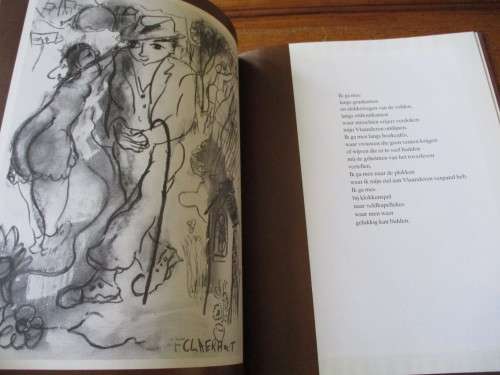 SIGNED & SKETCHED - FRANS CLAERHOUT - TWEE ZOENEN OP EEN GEZICHT