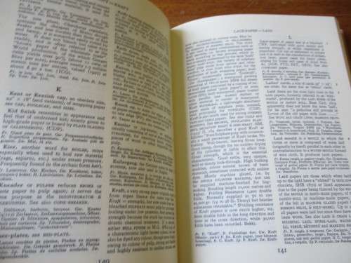 DICTIONARY AND ENCYCLOPEDIA  of paper and paer-making E.J. Labarre