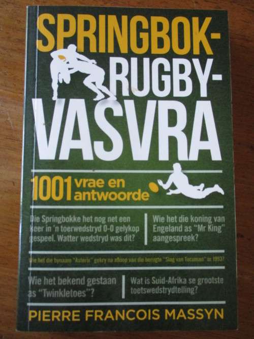 SPRINGBOK RUGBY-VASVRAE  Pierre Francois Massyn