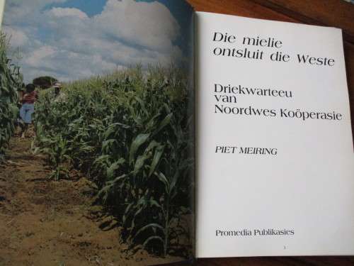 Die mielie ontsluit die weste. Driekwarteeu van Noordwes Kooperasie