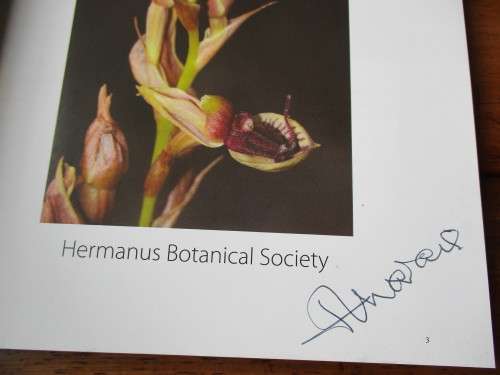 SIGNED. FERNKLOOF NATURE RESERVE HERMANUS