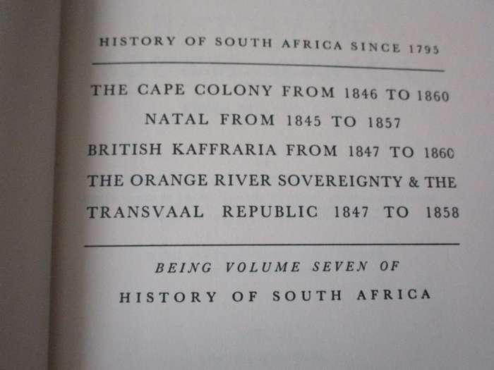 THEAL  HISTORY OF SOUTH AFRICA BEFORE 1795  VOL 7
