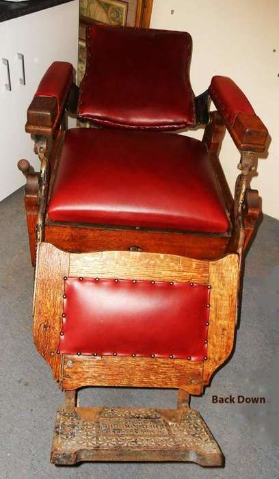 Restored Antique Barber Chair from 1890s by Theo Kochs Co. Incredible!