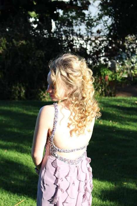 Purple matric dress