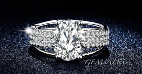 SIMULATED DIAMOND RING WITH MICRO INLAY  *SIZE 6 3/4 - N *