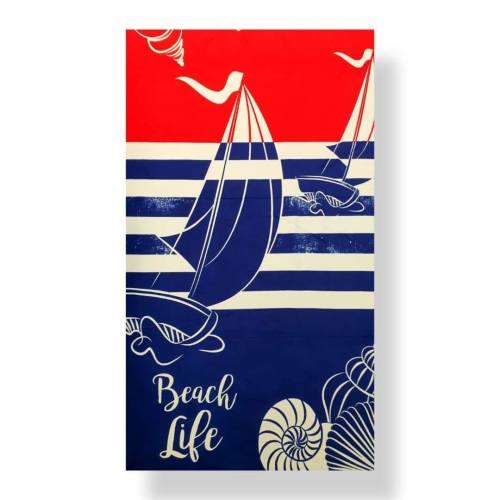 Printed microfibre beach towel  Size 70x150cm