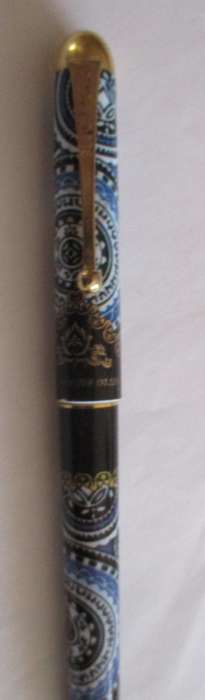 Vintage Blue Mono -cloissone Pen