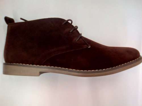 Men Brown Suede Boots - Size 5 6 7 8 9 10